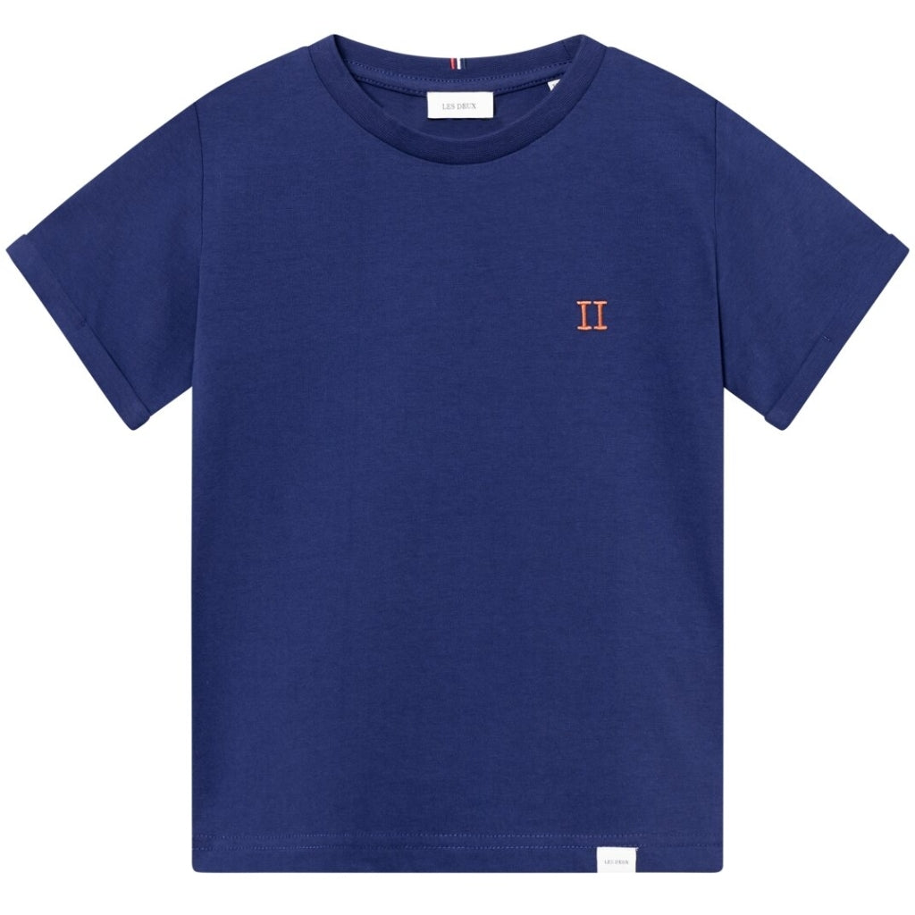 LES DEUX | Nørregaard T-Shirt Dark Navy/Orange