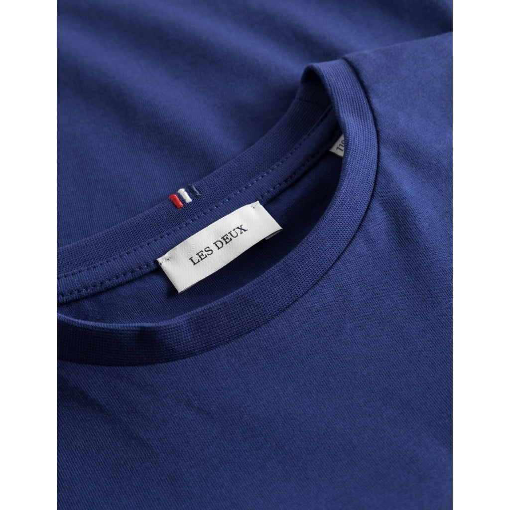 LES DEUX | Nørregaard T-Shirt Dark Navy/Orange