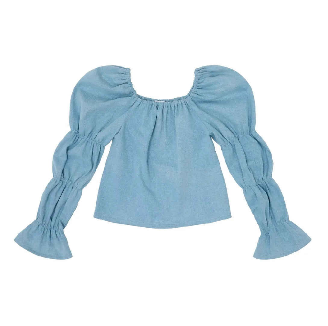 SALTY STITCH | Balloon top - Denim