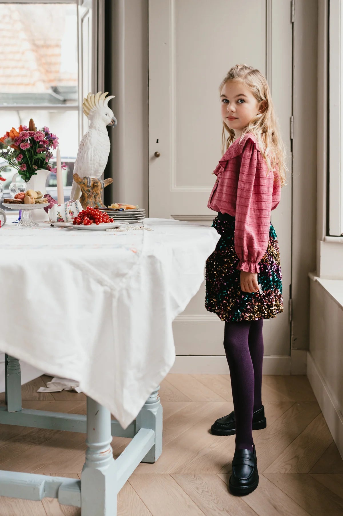 PETIT BLUSH | Sequin Skirt