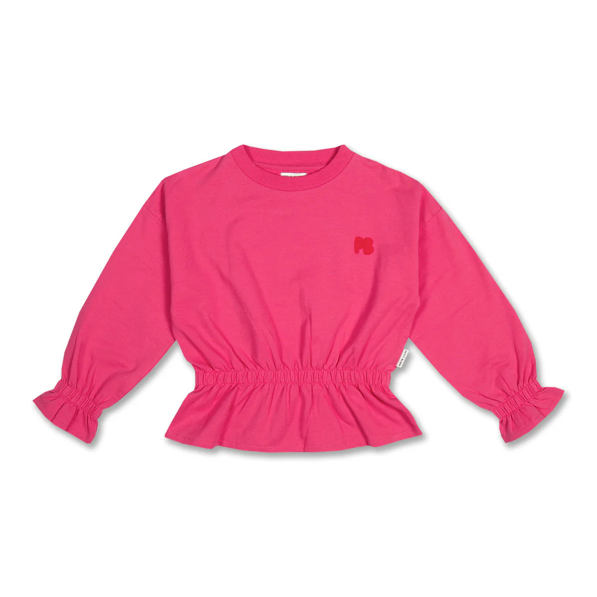 PETIT BLUSH | Ruffle Sweater Elastic Waist