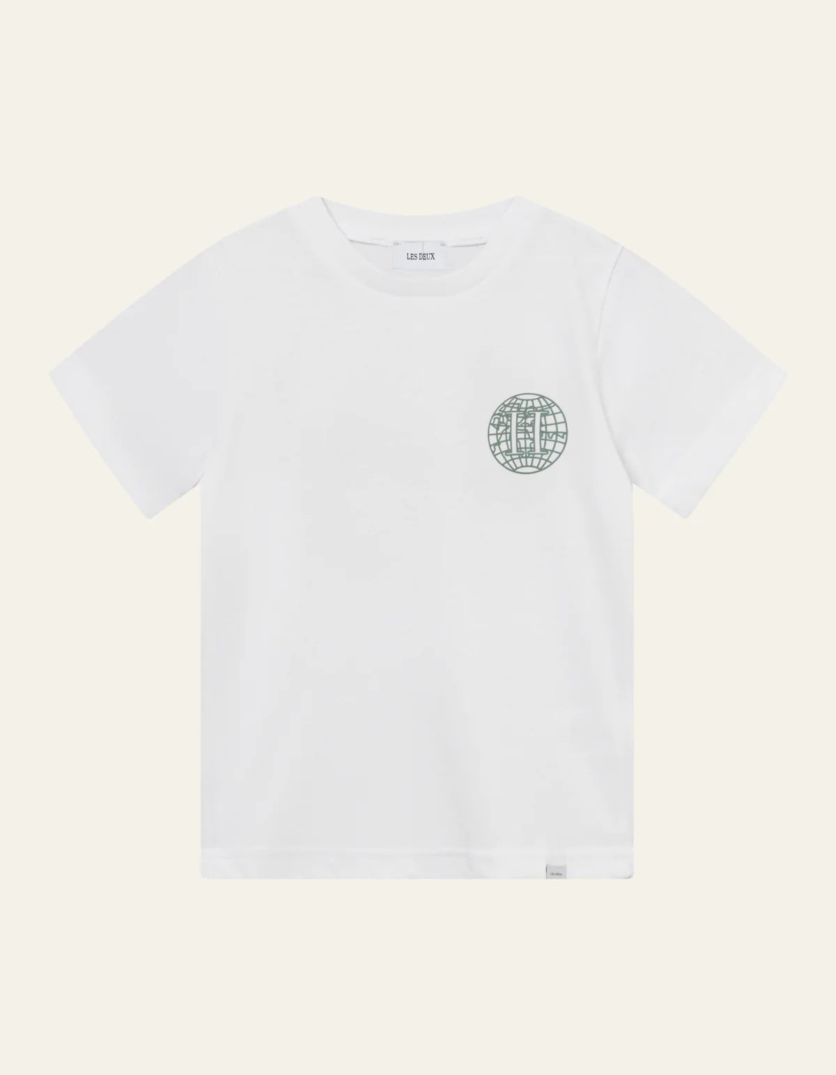 LES DEUX | Globe T-Shirt White