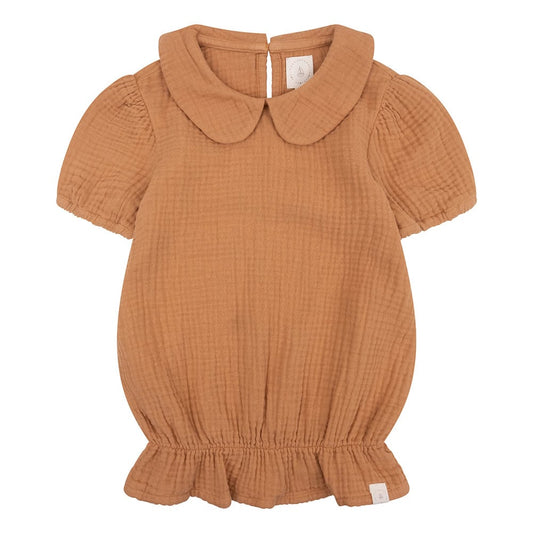 NAVY NATURAL | Belle Blouse Biscuit