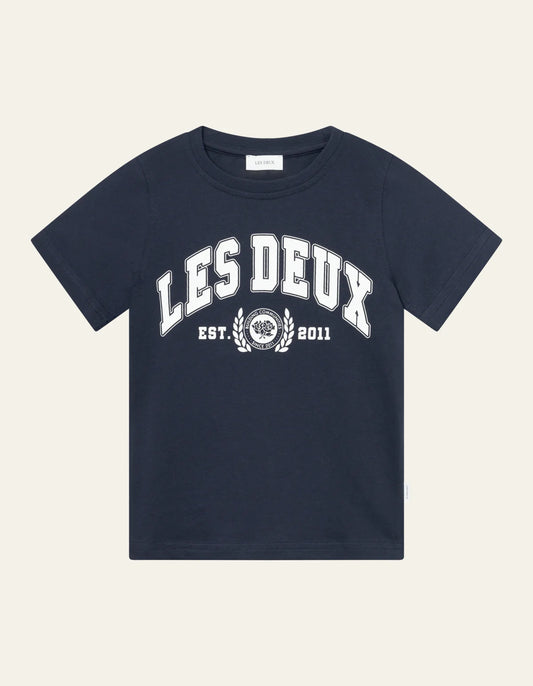 LES DEUX | University T-Shirt Dark Navy