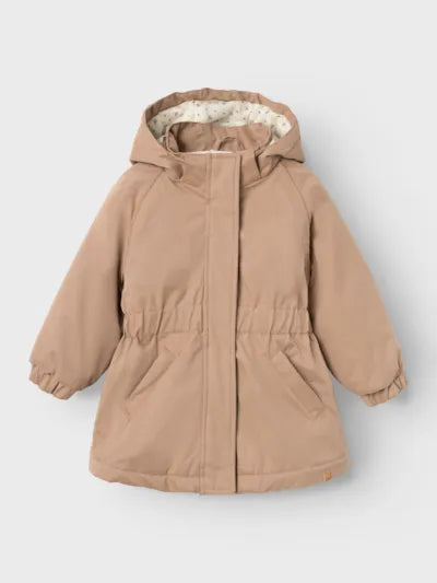 LIL' ATELIER | Padded Long Jacket Beaver Fur