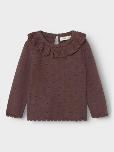 LIL' ATELIER | Loose Fit Gebreide Trui Peppercorn